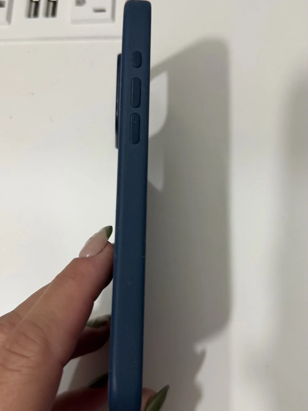Apple Silicone iPhone Case - Navy Blue